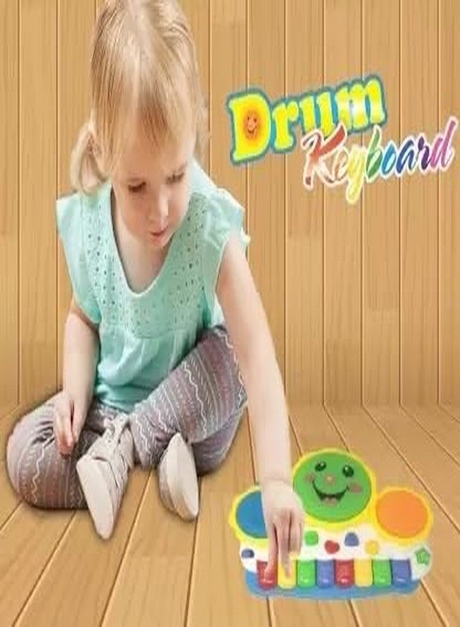 HDA GROUP Durable Musical Sound Toy Toys Drum Piano Keyboard Musical Toys with Flashing Lights for Kids 3+ Years | Fun & Educational Musical Learning Toy with Lights & Sounds (Multicolor) - Image 5